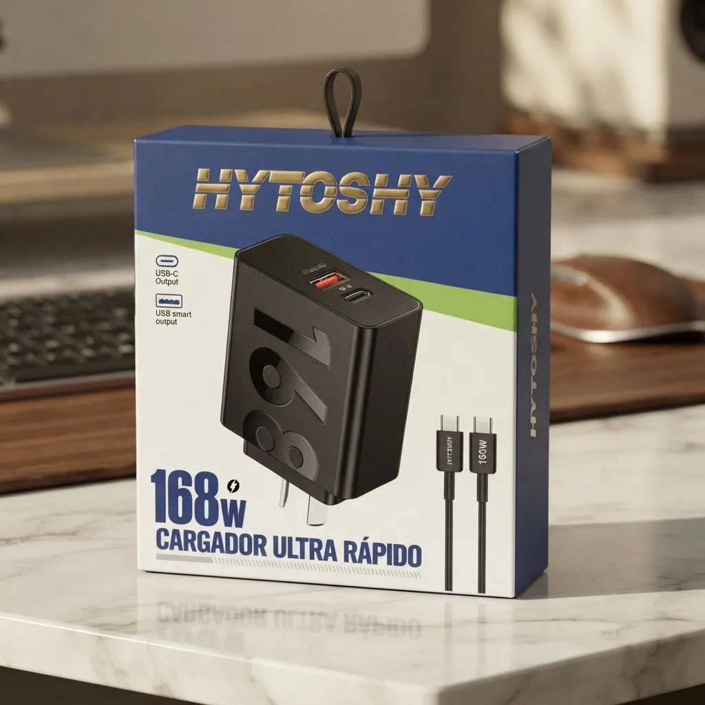 Cargador Hytoshy 125W Tipo C 168W