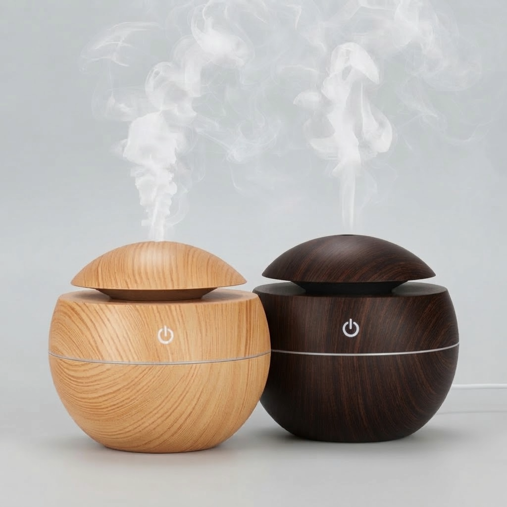 Humificador Esfera - Estilo Madera